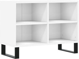 vidaXL - Tv-meubel - 69,5x30x50 - cm - bewerkt - hout - wit