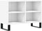vidaXL - Tv-meubel - 69,5x30x50 - cm - bewerkt - hout - wit
