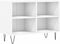 vidaXL - Tv-meubel - 69,5x30x50 - cm - bewerkt - hout - wit