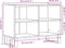 vidaXL - Tv-meubel - 69,5x30x50 - cm - bewerkt - hout - wit