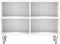 vidaXL - Tv-meubel - 69,5x30x50 - cm - bewerkt - hout - wit