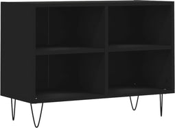 vidaXL - Tv-meubel - 69,5x30x50 - cm - bewerkt - hout - zwart