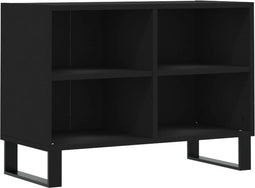 vidaXL - Tv-meubel - 69,5x30x50 - cm - bewerkt - hout - zwart
