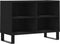 vidaXL - Tv-meubel - 69,5x30x50 - cm - bewerkt - hout - zwart