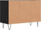 vidaXL - Tv-meubel - 69,5x30x50 - cm - bewerkt - hout - zwart