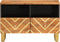 vidaXL - Tv-meubel - 70x33,5x46 - cm - massief - mangohout - bruin - en - zwart