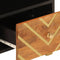 vidaXL - Tv-meubel - 70x33,5x46 - cm - massief - mangohout - bruin - en - zwart