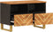 vidaXL - Tv-meubel - 70x33,5x46 - cm - massief - mangohout - bruin - en - zwart