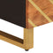 vidaXL - Tv-meubel - 70x33,5x46 - cm - massief - mangohout - bruin - en - zwart