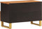 vidaXL - Tv-meubel - 70x33,5x46 - cm - massief - mangohout - bruin - en - zwart