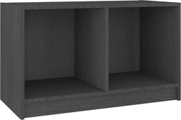 vidaXL - Tv-meubel - 70x33x42 - cm - massief - grenenhout - grijs