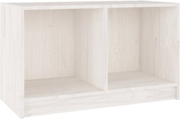 vidaXL - Tv-meubel - 70x33x42 - cm - massief - grenenhout - wit