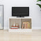 vidaXL - Tv-meubel - 70x33x42 - cm - massief - grenenhout - wit