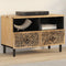 vidaXL - Tv-meubel - 70x33x46 - cm - massief - mangohout