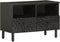 vidaXL - Tv-meubel - 70x33x46 - cm - massief - mangohout - zwart