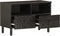 vidaXL - Tv-meubel - 70x33x46 - cm - massief - mangohout - zwart