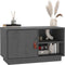 vidaXL - Tv-meubel - 70x34x40 - cm - massief - grenenhout - grijs