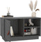 vidaXL - Tv-meubel - 70x34x40 - cm - massief - grenenhout - grijs