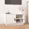 vidaXL - Tv-meubel - 70x34x40 - cm - massief - grenenhout - wit