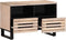 vidaXL - Tv-meubel - 70x34x46 - cm - massief - mangohout - wit