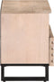 vidaXL - Tv-meubel - 70x34x46 - cm - massief - mangohout - wit