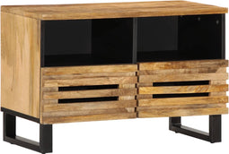 vidaXL - Tv-meubel - 70x34x46 - cm - massief - ruw - mangohout