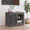vidaXL - Tv-meubel - 70x36,5x52 - cm - massief - grenenhout - grijs