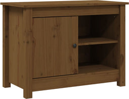 vidaXL - Tv-meubel - 70x36,5x52 - cm - massief - grenenhout - honingbruin