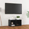 vidaXL - Tv-meubel - 72x35x36,5 - cm - bewerkt - hout - hoogglans - grijs