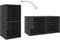 vidaXL - Tv-meubel - 72x35x36,5 - cm - bewerkt - hout - hoogglans - grijs