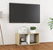 vidaXL - Tv-meubel - 72x35x36,5 - cm - bewerkt - hout - wit - en - sonoma - eikenkleurig
