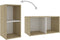 vidaXL - Tv-meubel - 72x35x36,5 - cm - bewerkt - hout - wit - en - sonoma - eikenkleurig