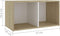 vidaXL - Tv-meubel - 72x35x36,5 - cm - bewerkt - hout - wit - en - sonoma - eikenkleurig