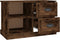 vidaXL - Tv-meubel - 73x35,5x47,5 - cm - bewerkt - hout - gerookt - eikenkleurig
