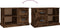 vidaXL - Tv-meubel - 73x35,5x47,5 - cm - bewerkt - hout - gerookt - eikenkleurig