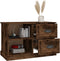 vidaXL - Tv-meubel - 73x35,5x47,5 - cm - bewerkt - hout - gerookt - eikenkleurig