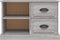 vidaXL - Tv-meubel - 73x35,5x47,5 - cm - bewerkt - hout - grijs - sonoma - eikenkleur