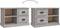 vidaXL - Tv-meubel - 73x35,5x47,5 - cm - bewerkt - hout - grijs - sonoma - eikenkleur