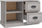 vidaXL - Tv-meubel - 73x35,5x47,5 - cm - bewerkt - hout - grijs - sonoma - eikenkleur