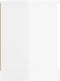 vidaXL - Tv-meubel - 73x35,5x47,5 - cm - bewerkt - hout - hoogglans - wit
