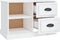 vidaXL - Tv-meubel - 73x35,5x47,5 - cm - bewerkt - hout - hoogglans - wit