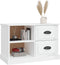 vidaXL - Tv-meubel - 73x35,5x47,5 - cm - bewerkt - hout - hoogglans - wit