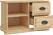 vidaXL - Tv-meubel - 73x35,5x47,5 - cm - bewerkt - hout - sonoma - eikenkleurig