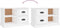 vidaXL - Tv-meubel - 73x35,5x47,5 - cm - bewerkt - hout - wit