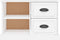 vidaXL - Tv-meubel - 73x35,5x47,5 - cm - bewerkt - hout - wit