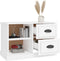 vidaXL - Tv-meubel - 73x35,5x47,5 - cm - bewerkt - hout - wit