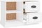 vidaXL - Tv-meubel - 73x35,5x47,5 - cm - bewerkt - hout - wit
