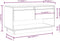 vidaXL - Tv-meubel - 74x34x40 - cm - massief - grenenhout - honingbruin