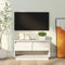 vidaXL - Tv-meubel - 74x34x40 - cm - massief - grenenhout - wit