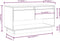 vidaXL - Tv-meubel - 74x34x40 - cm - massief - grenenhout - wit